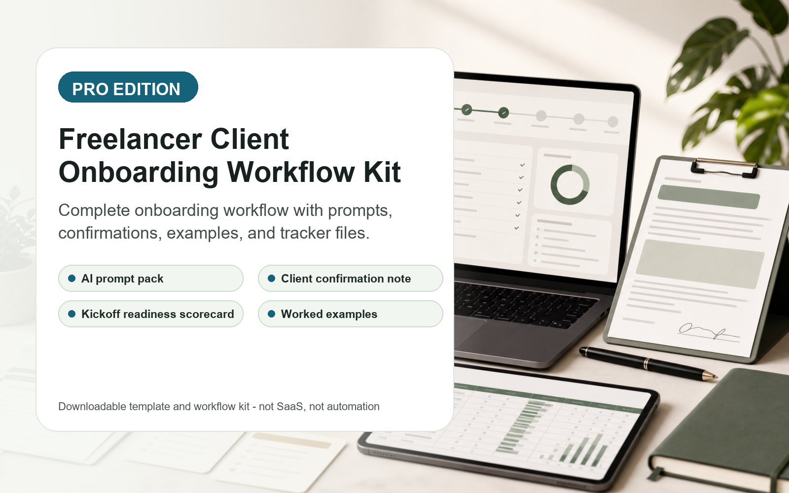 Freelancer Client Onboarding Workflow Kit Pro product image